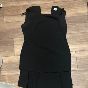 Eliza J Black Sleeveless Midi Sheath Dress
